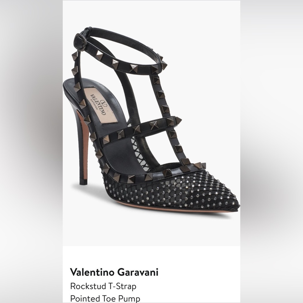 Brand new Valentino Garavani Rockstud pump 
Mesh with crystals